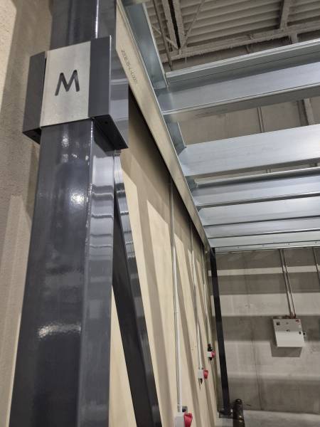 Fourniture et installation d'une mezzanine industrielle modulaire pour gagner de la place dans un entrepôt logistique à Belleville sur Saône.